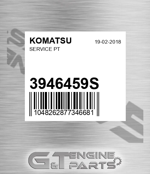 3946459S Service Pt for KOMATSU