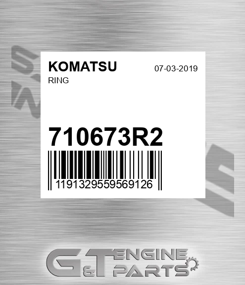 710673R2 Ring for KOMATSU