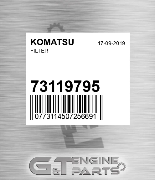 73119795 KOMATSU Filter