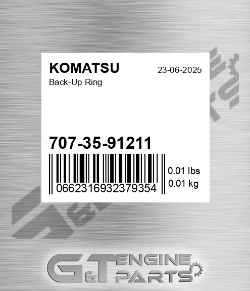 707-35-91211 Back-up Ring