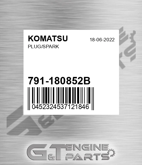 791-180852B Plug/spark for KOMATSU