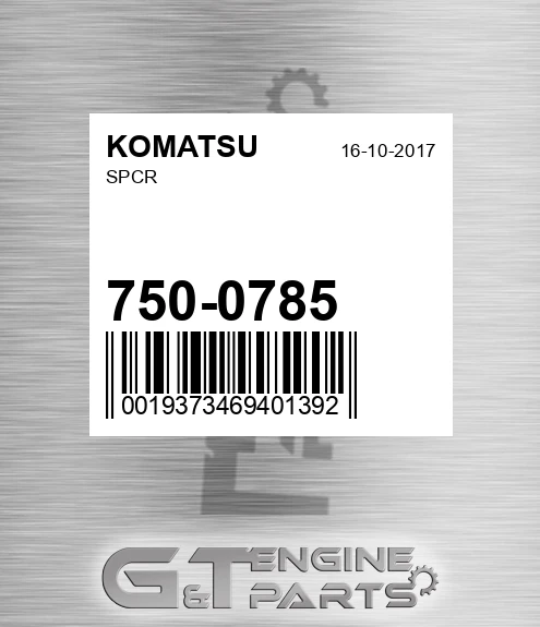 750-0785 Spcr for KOMATSU