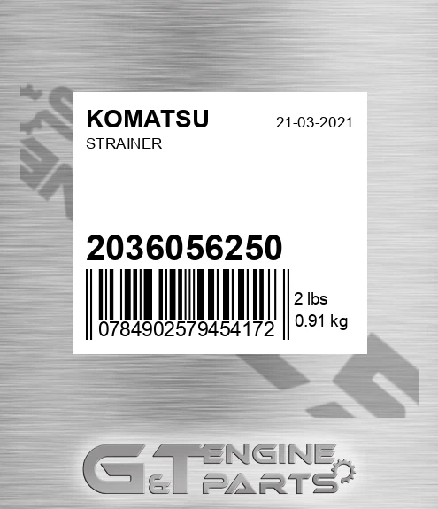 203-60-56250 Strainer for KOMATSU