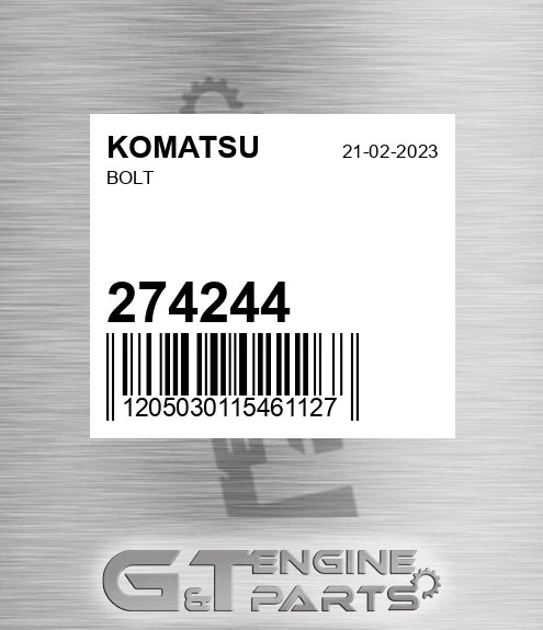 274244 KOMATSU Bolt
