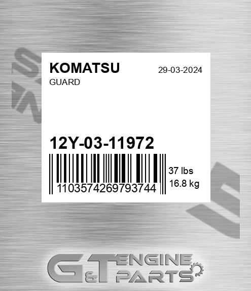 12Y-03-11972 Guard for KOMATSU
