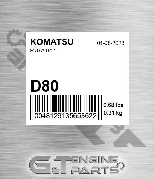 D80 P 37a Bolt