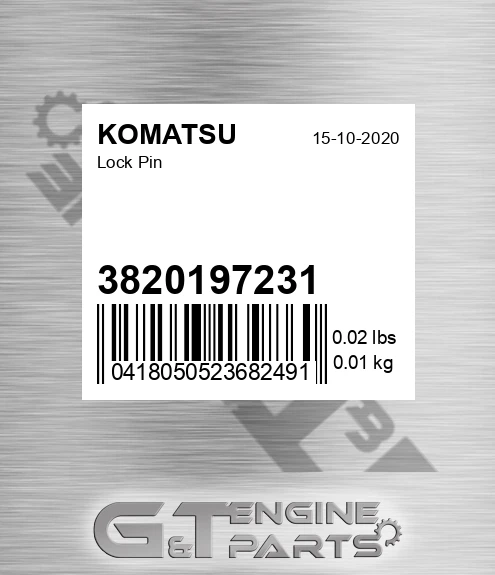 3820197231 Lock Pin