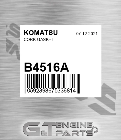 B4516A Cork Gasket