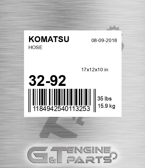 32-92 Hose for KOMATSU