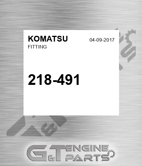 218-491 Fitting for KOMATSU