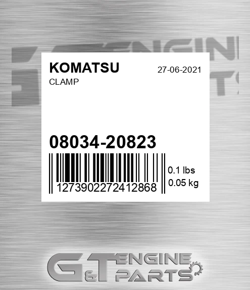 08034-20823 Clamp for KOMATSU