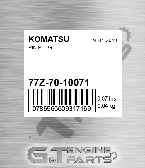 77Z-70-10071 Pin Plug