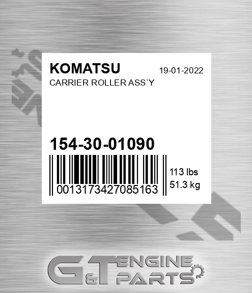 154-30-01090 Carrier Roller Ass`y for KOMATSU