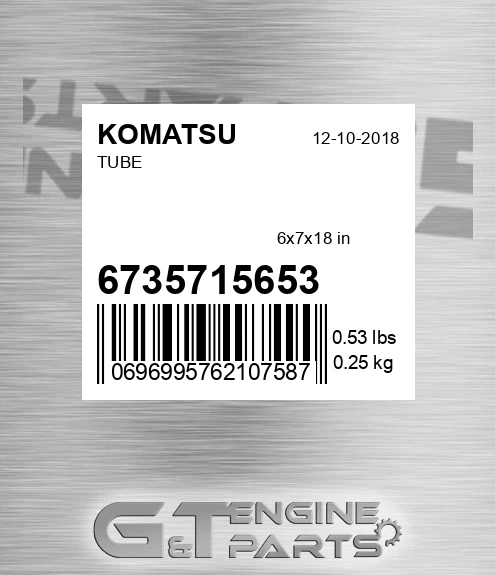 6735-71-5653 Tube for KOMATSU