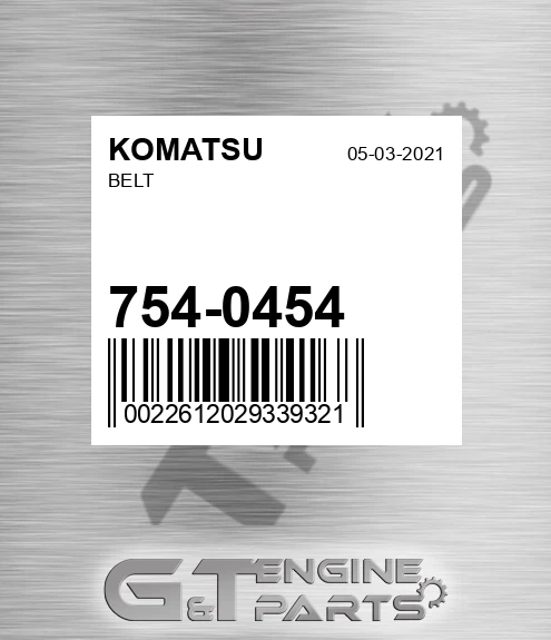 754-0454 Belt for KOMATSU