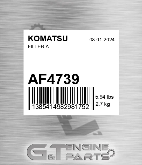 AF4739 Filter A