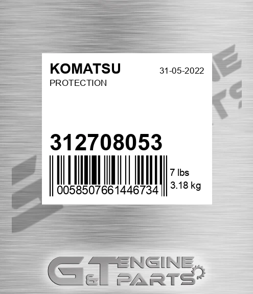 312708053 Protection for KOMATSU