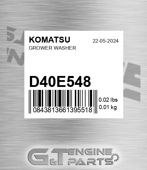 D40E548 Grower Washer