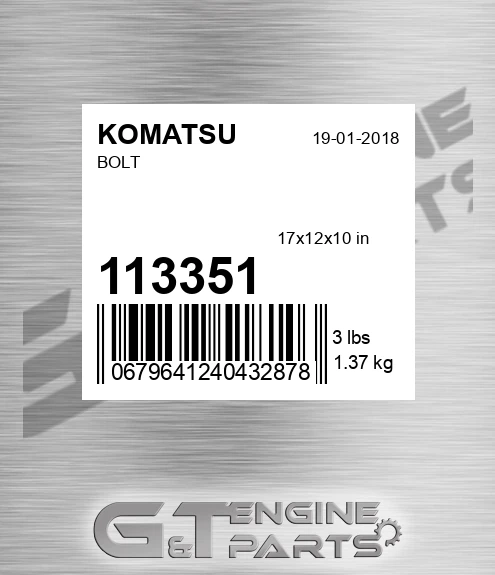 113-351 Bolt