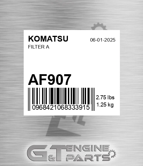 AF907 KOMATSU Filter A
