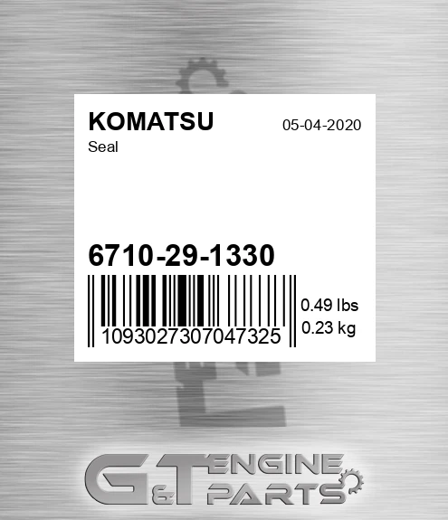 6710-29-1330 Seal for KOMATSU