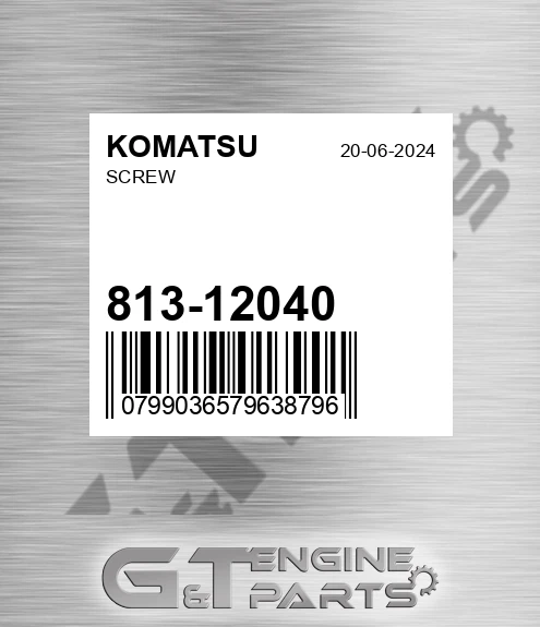 813-12040 Screw