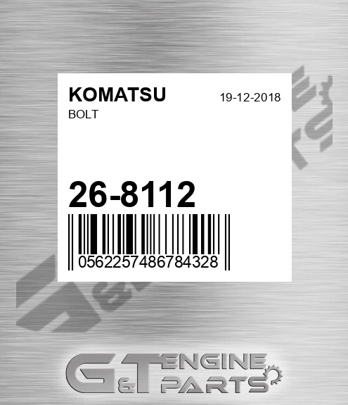 26-8112 Bolt