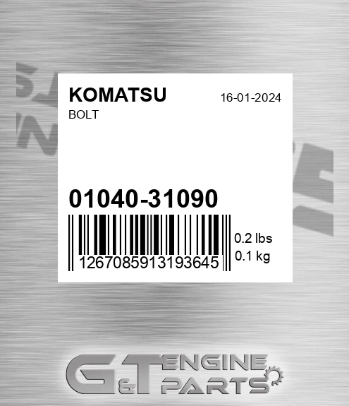 01040-31090 Bolt for KOMATSU