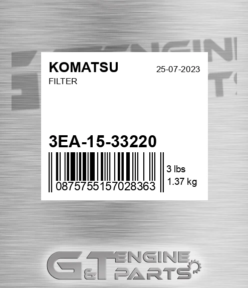 3EA-15-33220 Filter for KOMATSU