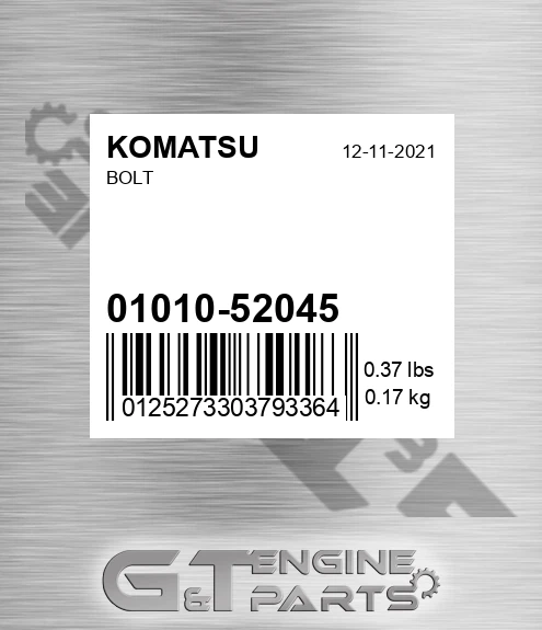 01010-52045 Bolt for KOMATSU