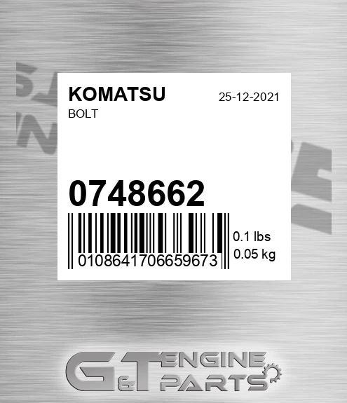 0748662 Bolt