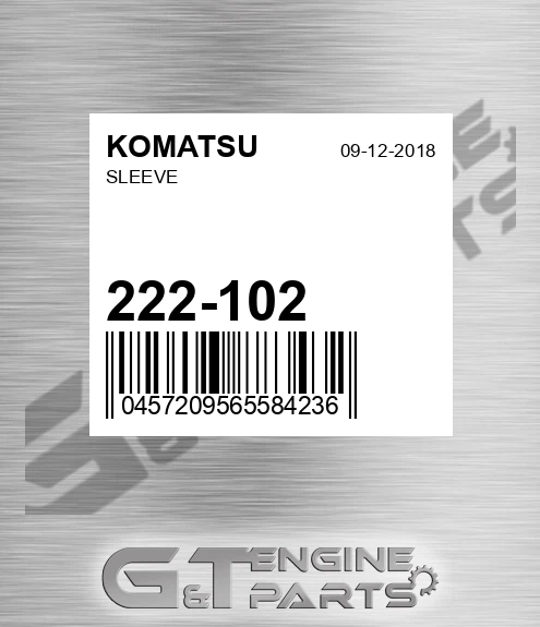 222-102 Sleeve for KOMATSU