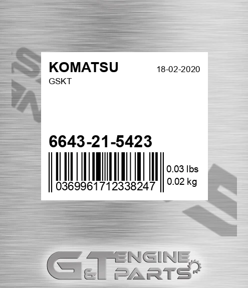 6643-21-5423 Gskt