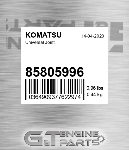 85805996 KOMATSU Universal Joint