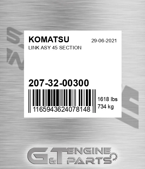207-32-00300 Link Asy 45 Section for KOMATSU