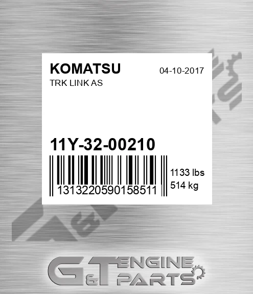 11Y-32-00210 Trk Link As for KOMATSU