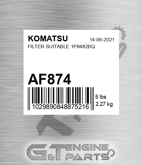 AF874 Filter Suitable 1p8482bq