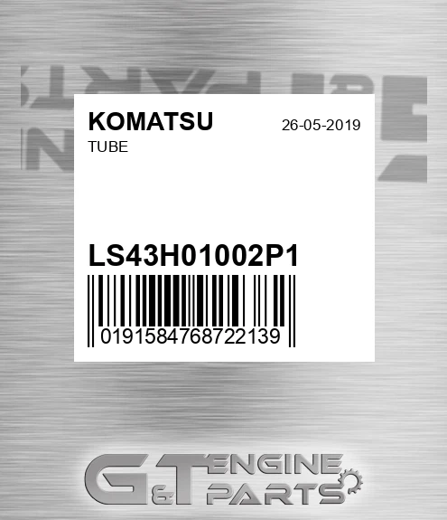 LS43H01002P1 KOMATSU Tube