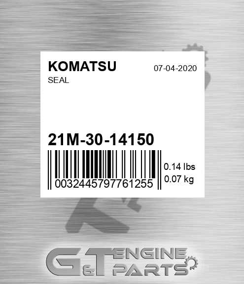 21M-30-14150 Seal for KOMATSU