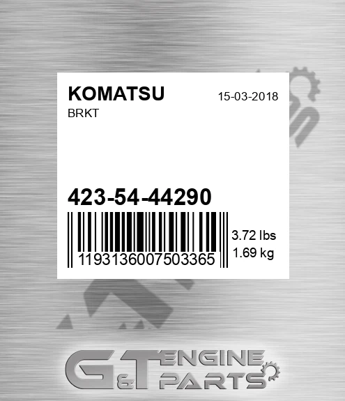 423-54-44290 Brkt for KOMATSU