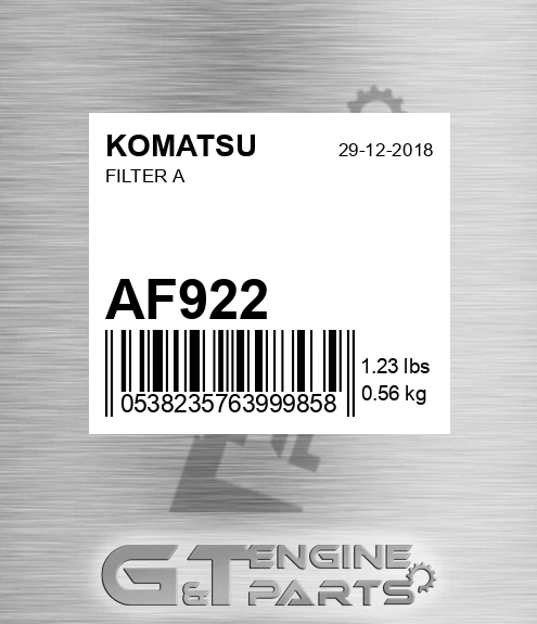 AF922 Filter A