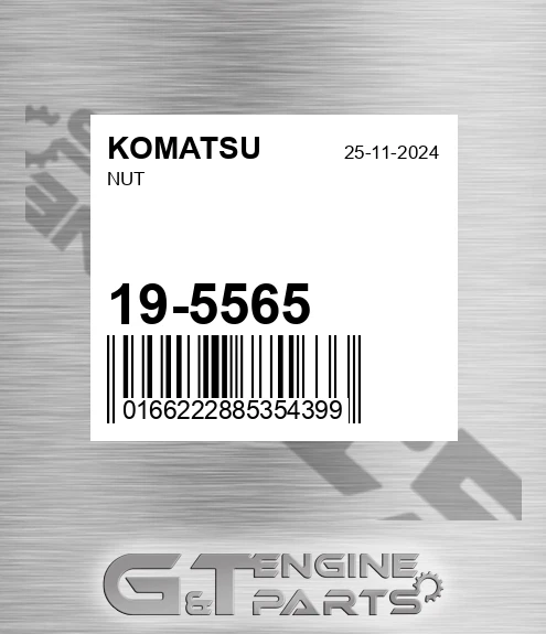 19-5565 Nut for KOMATSU