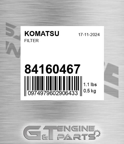84160467 KOMATSU Filter