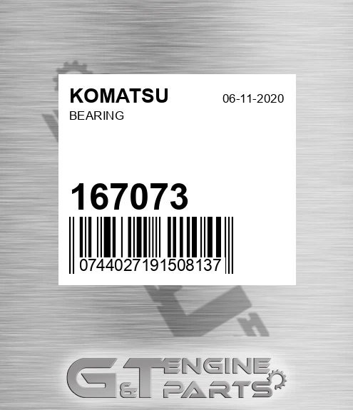 167073 Bearing for KOMATSU