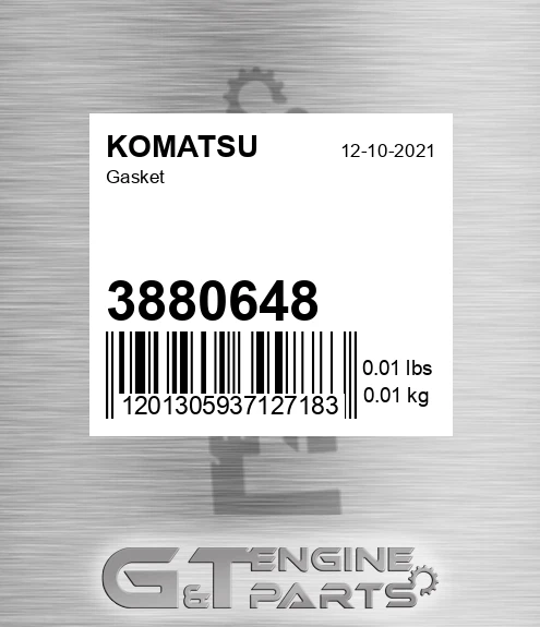 3880648 Gasket for KOMATSU