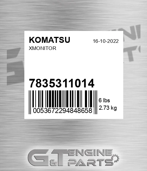 7835311014 Xmonitor for KOMATSU