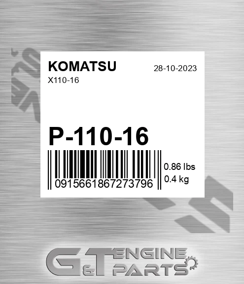 P-110-16 X110-16