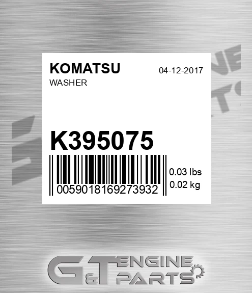 K395075 Washer