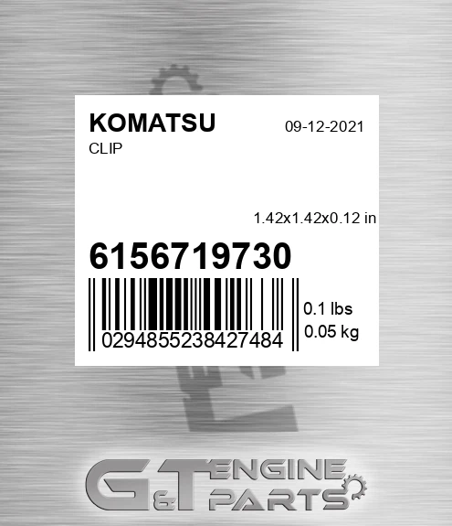 6156-71-9730 Clip for KOMATSU