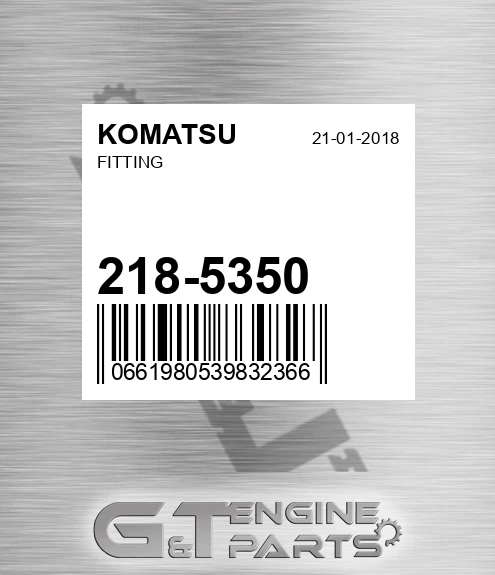 218-5350 Fitting for KOMATSU